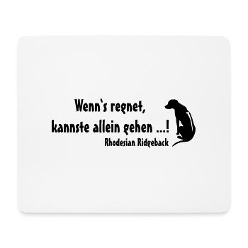 Rhodesian Ridgeback Regen - Mousepad (Querformat) - Weiß - Vorne