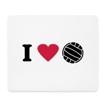 I love volleyball - Mouse Pad (horizontal) - white - Front