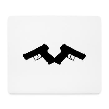 gun2_2_mal6 - Mousepad (Querformat) - Weiß - Vorne