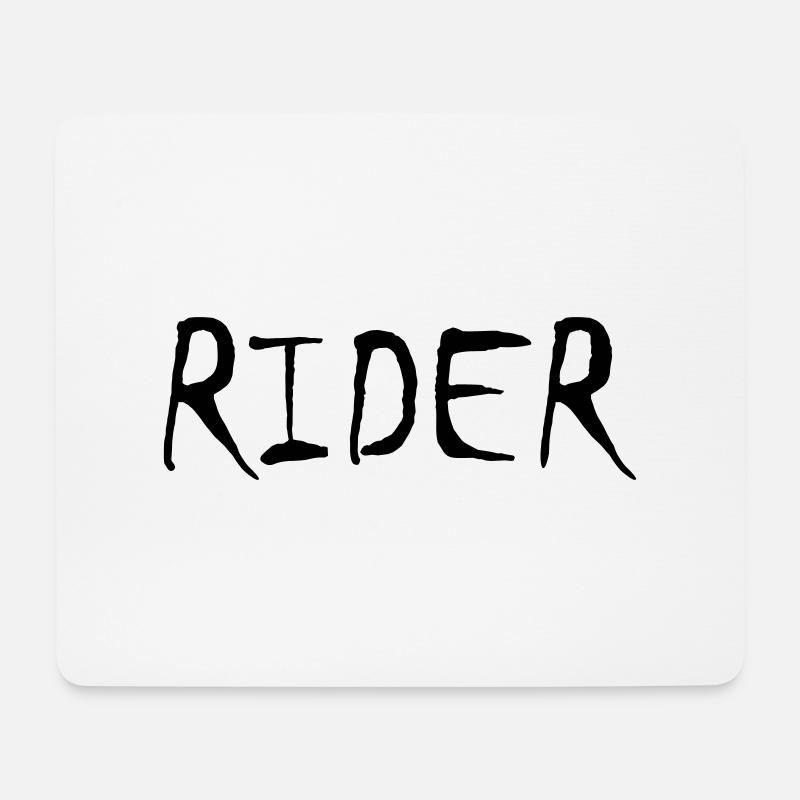 rider - Mousepad (Querformat) - Weiß