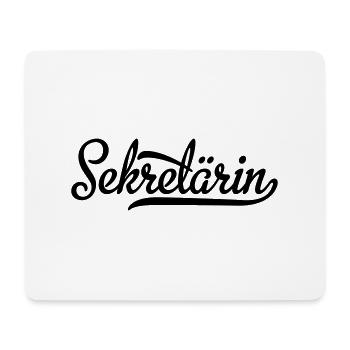Sekretärin - Mousepad (Querformat) - Weiß - Vorne