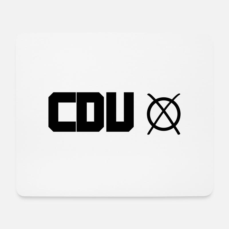 cdu - Mousepad (Querformat) - Weiß