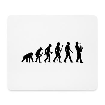 THÉORIE JAZZ DE CHEMISE ÉVOLUTION ! - Tapis de souris (format paysage) - blanc - Devant