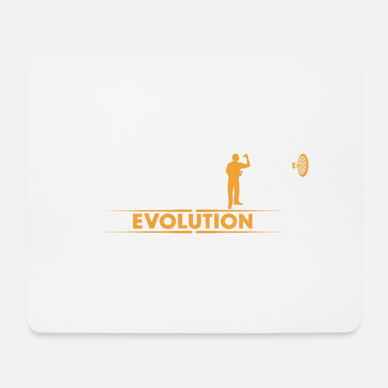 Dart - Evolution - orange/weiss - Mousepad (Querformat) - Weiß