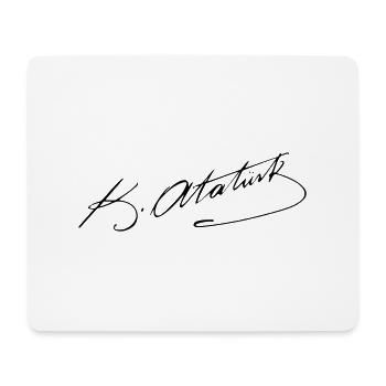 Signature of Mustafa Kemal Atatuerk - Mouse Pad (horizontal) - white - Front