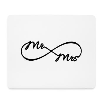 Mr_Mrs_infini - Tapis de souris (format paysage) - blanc - Devant