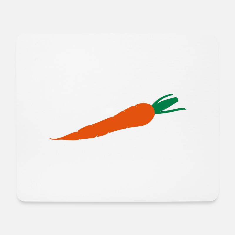 Karotte - Mousepad (Querformat) - Weiß