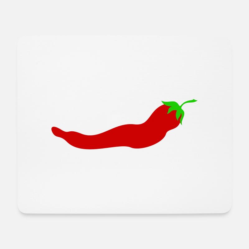 peperoni - Mousepad (Querformat) - Weiß