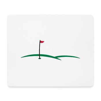 golf hole 3c - Mouse Pad (horizontal) - white - Front