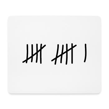 tage_zaehlen_11 - Mousepad (Querformat) - Weiß - Vorne