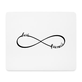 Infinity best friends forever Unendlichkeit Loop 8 - Mousepad (Querformat) - Weiß - Vorne