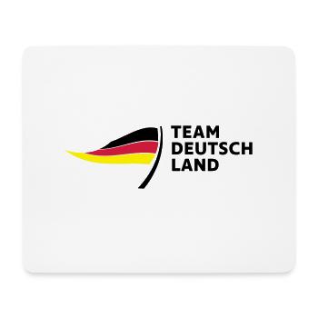Team Deutschland - Mousepad (Querformat) - Weiß - Vorne