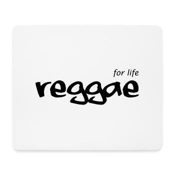 REGGAE for life - Mouse Pad (horizontal) - white - Front