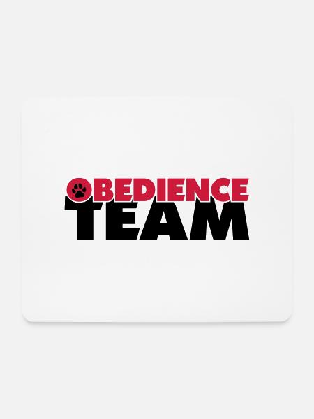 obedienceteam4 - Mousepad (Querformat) - Weiß