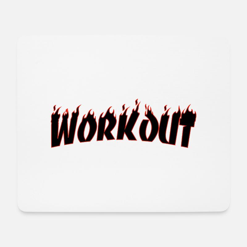 Workout Motivation - Mouse Pad (horizontal) - white