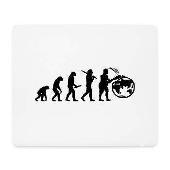 Evolution planet earth world - Mouse Pad (horizontal) - white - Front