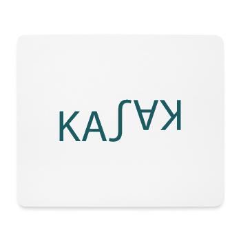 Kajak Wassersport Wort - Spiegelung - Mousepad (Querformat) - Weiß - Vorne