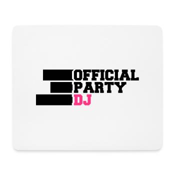 Official Party DJ - Mouse Pad (horizontal) - white - Front