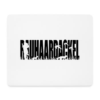 Rugueux chien de chasse de Wilsigns Cadeau de chasseur - Tapis de souris (format paysage) - blanc - Devant