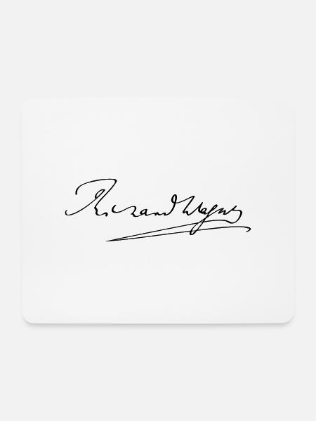 Richard Wagner - Mousepad (Querformat) - Weiß