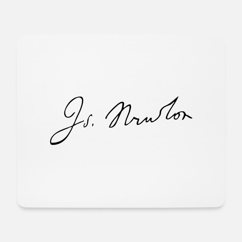 Isaac Newton - Mouse Pad (horizontal) - white