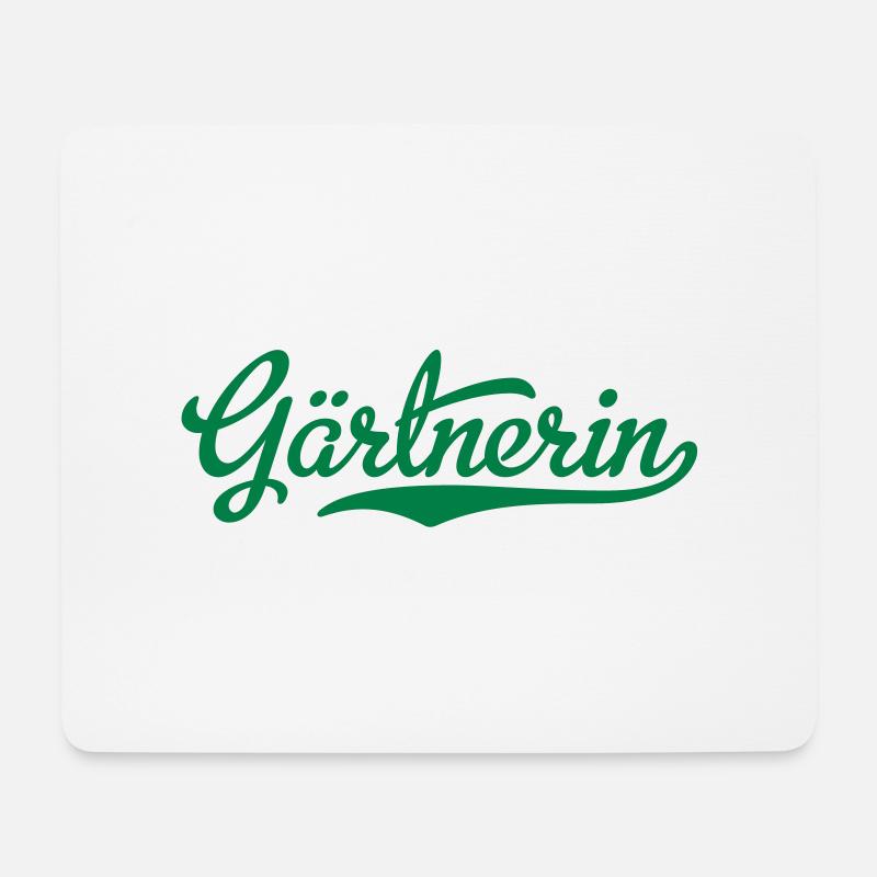 Gärtnerin - Mousepad (Querformat) - Weiß