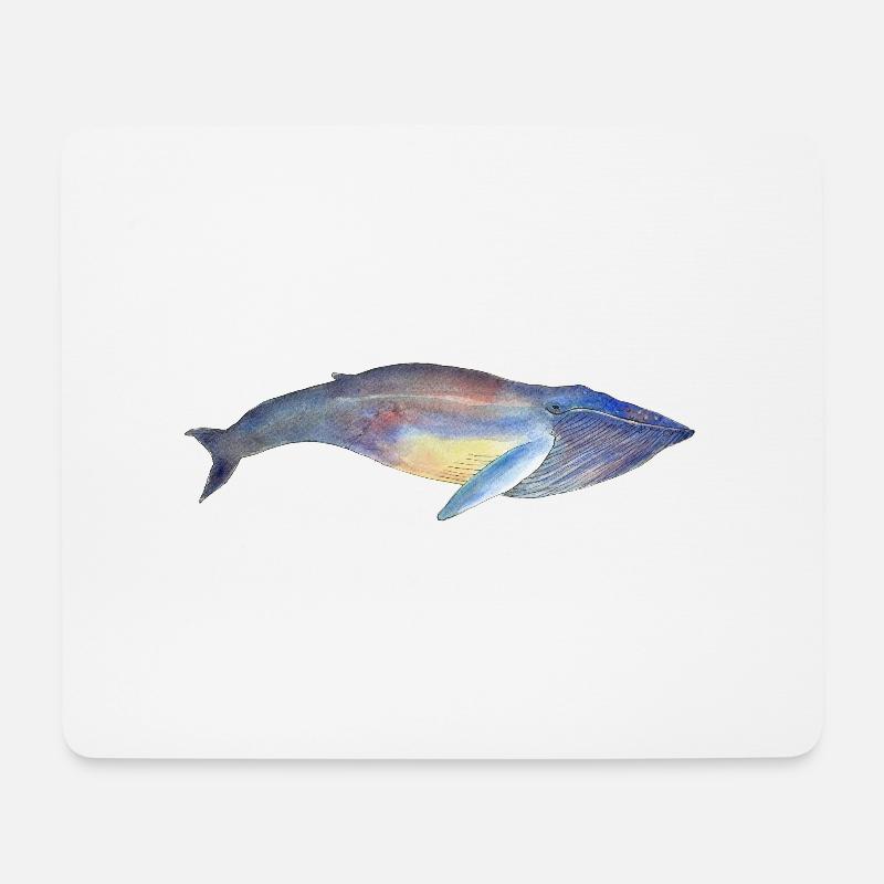 Humpback whale - humpback whale no 2 - Mouse Pad (horizontal) - white