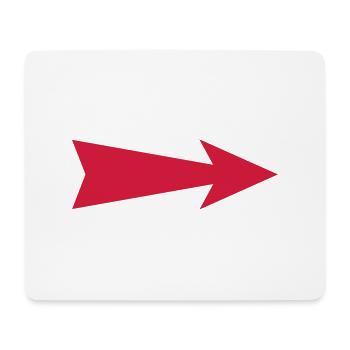 pfeil - Mousepad (Querformat) - Weiß - Vorne