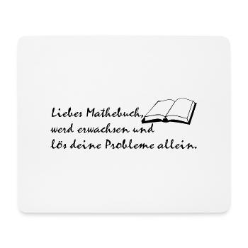 Math book - Mouse Pad (horizontal) - white - Front