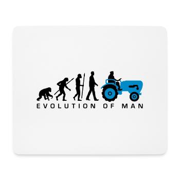 evolution_bauer_mit_traktor_032013_a_2c - Mousepad (Querformat) - Weiß - Vorne