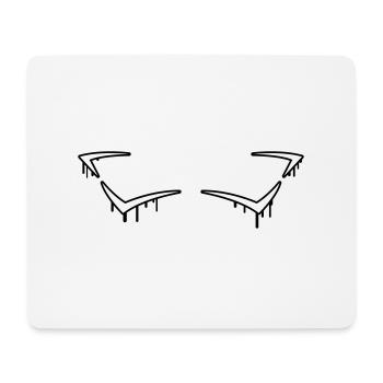 Graffiti Frame - Mousepad (Querformat) - Weiß - Vorne