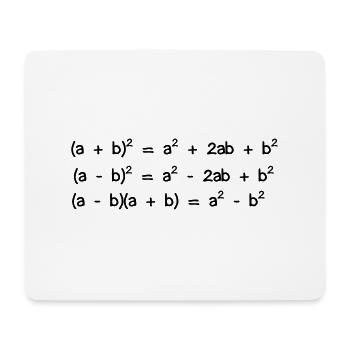Binomische_Formeln - Mousepad (Querformat) - Weiß - Vorne