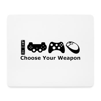chose your weapon - Mouse Pad (horizontal) - white - Front