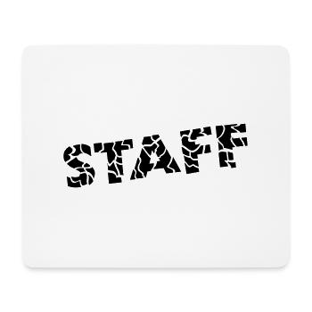 Staff Design - Tapis de souris (format paysage) - blanc - Devant