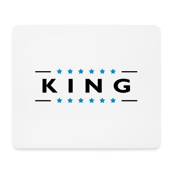 King - Mousepad (Querformat) - Weiß - Vorne