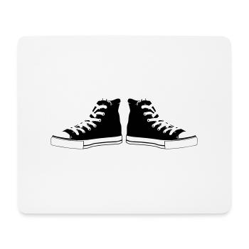 baskets - Tapis de souris (format paysage) - blanc - Devant