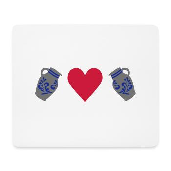 BEMBEL LOVE - Frankfurt FANS - Mousepad (Querformat) - Weiß - Vorne
