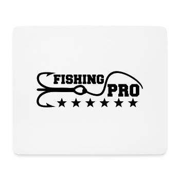 Fishing Pro - Mousepad (Querformat) - Weiß - Vorne