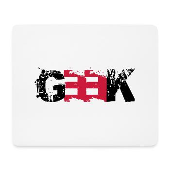 Geek Farbabdruck - Tapis de souris (format paysage) - blanc - Devant