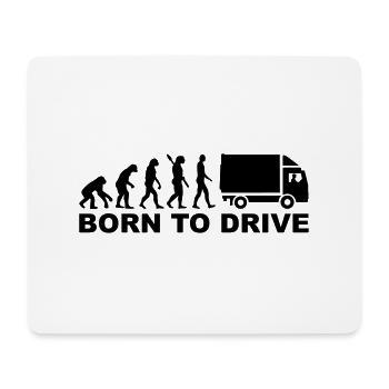 LKW - Mousepad (Querformat) - Weiß - Vorne
