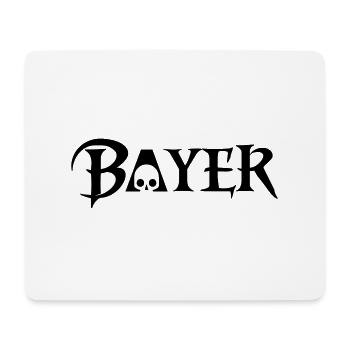 mia san Bayer Skull - Mousepad (Querformat) - Weiß - Vorne