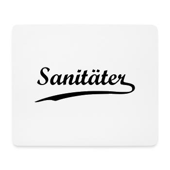 Sanitäter - Mousepad (Querformat) - Weiß - Vorne