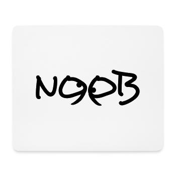 Noob yeux bande dessinée dessin animé drôle - Tapis de souris (format paysage) - blanc - Devant