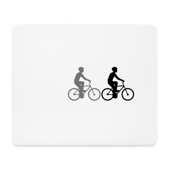 Team sport crew friends 3 race cyclists - Mouse Pad (horizontal) - white - Front
