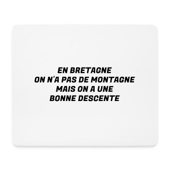 Bretagne / Breton / Bretonne / Breizh / Bzh - Tapis de souris (format paysage) - blanc - Devant