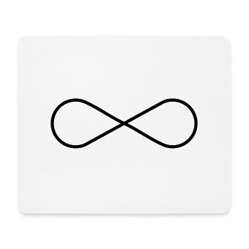 Unendlich Symbol - Unendlichkeit - Mousepad (Querformat) - Weiß - Vorne