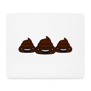3 team freunde gruppe kleiner süßer niedlicher kot - Mousepad (Querformat) - Weiß - Vorne