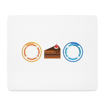 Science & Gâteau - Tapis de souris (format paysage) - blanc - Devant