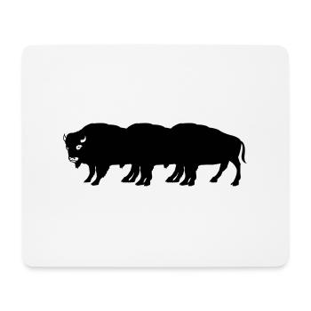 bisons - Mousepad (Querformat) - Weiß - Vorne