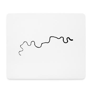 River Thames Drawing - Mouse Pad (horizontal) - white - Front